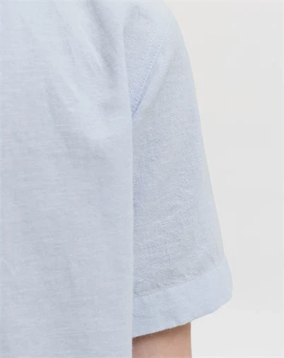 Jack & Jones Junior - JJEBreeze Kortærmet Skjorte - Celestial Blue